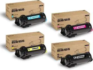Workcenter 6515 Phaser 6510 High Capacity Toner Cartridges (4-Pack,Black/Cyan/Magenta/Yellow) 106R03477 106R03478 106R03479 106R03480 Toner Replacement for Xerox WorkCentre 6515 Phaser 6510 Printers