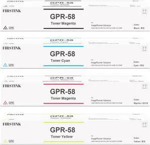 4 Pack High Yield GPR-58 Toner Cartridges GPR58 Toner Cartridge Replacement for ImageRUNNER Advance C256 C256iF C257 C257iF C356 C356iF C357 C357iF DX-C359IF DX-C259IF Printer