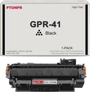 GPR-41 Black High-Yield Toner Cartridge 1-Pack Replacement for Canon GPR-41 Toner Cartridge for ImageRUNNER LBP3470 LBP3480 LaserCLASS 650i Printer.