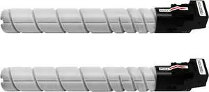 TN328K TN626K TN330K TN628K Toner Cartridge Compatible for Konica Minolta Bizhub C300i C360i C450i C550i C650i C250i C7130i Printer (Black, 2-Pack)