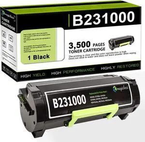 B231000 Black Toner Cartridge(1-Pack) Compatible B2442 Toner Cartridge Replacement for Lexmark B2650dn B2338dw B2442dw B2546dw B2650dw MB2338adw MB2442adwe MB2546ade MB2650adwe Printer