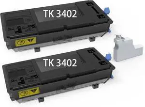 KHY TK 3402 TK-3402 Black Toner Cartridge Compatible for TK-3402 TK 3402 1T02RY0US0 Kyocera ECOSYS PA4500x MA4500ix MA4500ifx Kit Laser Printers (2 Pack) High Yield