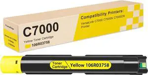 106R03758 Yellow High Capacity Toner for VersaLink C7000 Printer Compatible for Xerox 106R03758 C7000 Yellow Toner Cartridge - 1 Pack 106R03758 Toner