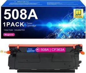 508A Magenta Toner Cartridge  New Version with Advanced Chip Compatible for HP 508A CF360A Enterprise M553N M553X M553dn M577 Printer Ink