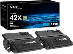 42X Q5942X Toner Cartridge with Chip: Compatible Replacement for HP 42X Black High Yield Toner Cartridge 42A Q5942A 45A Q5945A to use with Laser 4240, 4250, 4350 Series Printer Toner | Q5942X 2PK