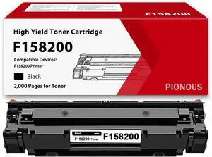 F158200 Black Toner Cartridge: 1-Pack Compatible F158200 Toner Cartridge Replacement for Canon F158200 Printer [2,000 Pages]