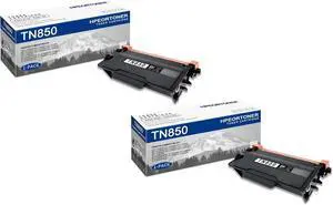 2 PK TN850 Black Toner Cartridge 9,600 pages High-Yield Compatible, TN850, Replacement for Brother DCP-L5500DN DCP-L5600DN DCP-L5650DN MFC-L6700DW MFC-L6750DW HL-L6300DW HL-L5000D HL-L5100DN Printer