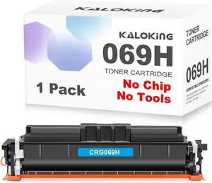 KALOKING 069H No Chip Toner Cartridge for Canon 069 069H 1 Cyan for imageCLASS MF751Cdw Printer(Need Special Tools for Installation, Tools Need to be Purchased Separately)