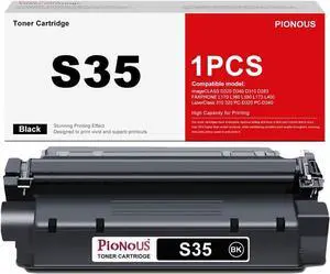1-Pack S35 Black Toner Cartridge Replacement for Canon S35 Toner, Compatible with imageCLASS D310/D320/D340/D383 & FAXPHONE L170/L360/L380 Printers