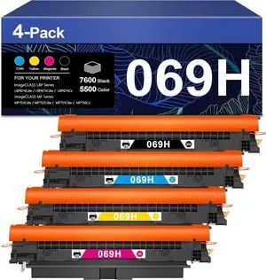 069H Toner MF753Cdw Toner Cartridges Replacement for Canon 069 069H Toner Cartridge Set for Color ImageCLASS Mf753cdw MF751cdw MF752cdw LBP674cdw MF753 Printer , 4-Pack