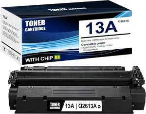 1-Pack Black 13A Q2613A Toner Cartridge: Compatible 13A Q2613A Replacement for HP 1300(Q1334A) 1300n(Q1335A) 1300xi(Q2484A) Printer