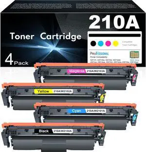 DOSUM 210A Toner Cartridges 4 Pack Replacement for 210A 210X 210 Toner W2100A W2100X High Yield Color Laser Jet Pro MFP 4301fdw 4301fdn 4201dw 4201dn 4301dw 4201 4301 Series Printer - B/C/Y/M