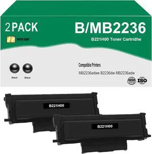 B221H00 Black High Yield Toner Cartridge Replacement for B2236dw/MB22362 Pack