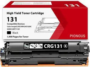 CRG131 CRG-131H Black Toner Cartridge (1-Pack) - Compatible Replacement for Canon 131/131H Toner - Works with ImageCLASS MF624C, MF628C, MF8280C, LBP7110C Printers