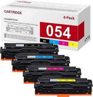 054 Toner Cartridge Set CRG-054 Replacement for Canon 054 054H Toner for Color imageCLASS MF644Cdw MF642Cdw LBP622Cdw MF641Cw Printer 4 Pack High Yield Cartridge (Black Cyan Magenta Yellow)