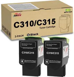 C310/C315 Toner Cartridge Set Replacement for Xerox 006R04356 Toner for Xerox C310 C315 C310 C310DNI C310DNIM C315DNI Printers(2 Black)
