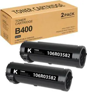 B400 / B405 Black Toner Cartridge 2/Packs Compatible Versalink B400 / B405 Toner Cartridge 106R03582 Replacement for Xerox VersaLink B400 B400DN B400N B405 B405N B405DN Printer Ink