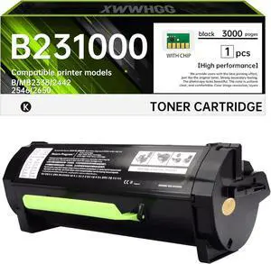 B231000 Compatible Black Toner Cartridge (with Chip) Compatible with Lexmark B231000 B241H00 - for B2338/B2442/B2546/B2650/MB2338/MB2442/MB2546/MB2650 Printers