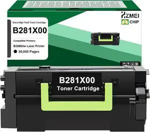 Extra High Yield B281X00 Black Toner Cartridge with Chip Replacement for Lexmark B2865 B281X00 Toner Compatible with Lexmark B2865dw B2865 Laser Printer,Black