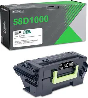 58D1000 Black Toner Cartridge High Yield Replacement for Lexmark 58D1000 for MS725 MS821 MS822 MS823 MS825 MS826 MX721 MX722 MX725 MX822 MX826 Printer (1-Pack, Black)
