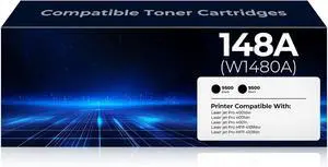 148A Toner Cartridges W1480X Toner 2-Black (with Chip) Compatible Replacement for hp 148A W1480A 148X W1480X Toner Cartridge Work for Laser Jet Pro 4001dw 4001dn 4001n MFP 4101fdw 4101fdn Printer