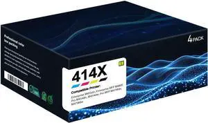 414X Toner Cartridge high Yield Replacement for HP 414X 414A Toner for M479fdw M479fdn M479dn M479dw M479 M454dw M454dn Printer (4-Pack, Black, Cyan, Yellow, Magenta)