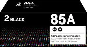 85A Toner Cartridge Compatible Replacement for HP 85A CE285A  Black High Yield for Laserjet P1102w, P1102, P1109w, M1212nf, M1217nfw Printers