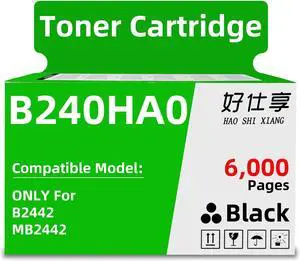 B241H00 B240HA0 Compatible High Yield Toner Cartridge Replacement ONLY for Lexmark B2442 MB2442 B2442DW MB2442ADWE Series Laser Printers (B240HA0-1Pack-6000Pages)