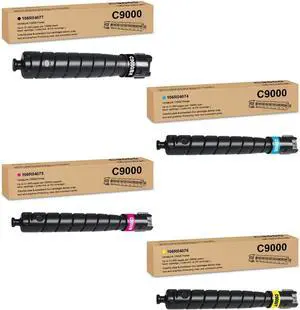 Remanufactured C9000 Extra High Yield Toner Cartridge Replacement for Xerox VersaLink C9000 Printer for 106R04077 106R04074 106R04075 106R04076 4 Pack ( Black Cyan Magenta Yellow )