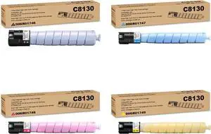Remanufactured C8130 Extra High Yield Toner Cartridge Replacement for Xerox AltaLink 006R01746 006R01747 006R01748 006R01749 for C8130 C8135 C8145 C8155 C8170 Printer ( 1BK 1C 1M 1Y )