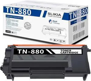 1 Pack TN880 TN-880 Black Toner Cartridge, Replacement for Brother TN880 High Yield Toner DCP-L5500DN L5600DN L5650DN MFC- L6700DW L6750DW L5700DW HL-L6200DW/DWT L6250DW L6300DW Printer