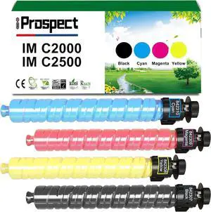 IM C2000 IM C2500 Toner Cartridge High Capacity IMC2000 IMC2500 Compatible Replacement for Ricoh IM C2000 IM C2500 Printers, 842307 842308 842309 842310 4-Pack (Black, Cyan, Magenta, Yellow)