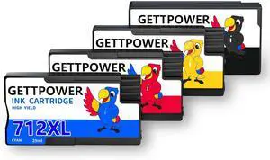 712XL 712 Ink Cartridges: 712 Designjet Ink Cartridge Compatible for HP Designjet T210 Ink HP Designjet T650 T630 T230 Studio Plotter Printers