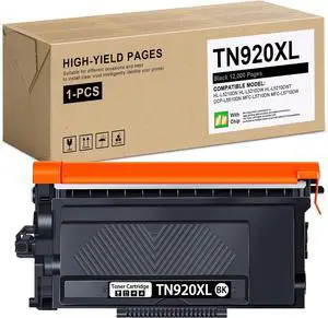 TN920XL Toner for Brother HL-L6210DW Printer - High Yield (with Chip) Replacement for Brother TN920XL TN920 Toner Cartridge Work with HL-L6210DWT HL-L6310DW HL-L5210DW HL-L5210DWT HL-L5210DN, 1 Black