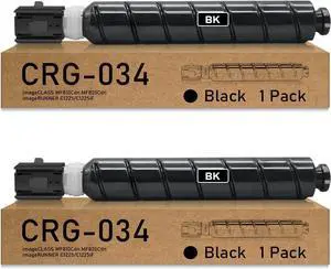 Remanufactured CRG034 Toner Cartridge Replacement for Canon CRG-034 for Color imageCLASS MF810/820 IR C1225iF/1225 Printer (1-Pack,Black)