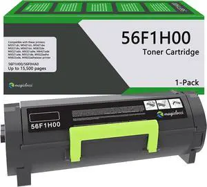 56F1H00 Black High Yield Toner Cartridge(1-Pack) Compatible Replacement for Lexmark 56F1H00 Toner Cartridge Work for MS321dn MS421dn MS421dw MS521dn MS621dn MX321adw MX421ade MX521de MX622ade Printer