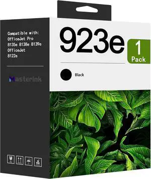 923e Black Ink Cartridges Replacement for HP 923e Ink Cartridges Work with for OfficeJet 8122e OfficeJet Pro 8135e 8138e 8139e Printer (1-Pack, 4K0T7LN)