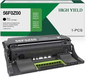 56F0Z00 Imaging Unit Toner Black(1-Pack) - Compatible for 56F0Z00 56F0ZA0 Imaging Unit Replacement for Lexmark MS321 MS421 MS521 MS621 MS622 MX321 MX421 MX522 MX622 MB2442 MB2328 Printer