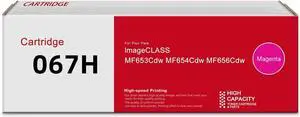 067H 067 Magenta Toner Cartridge High Yield MF656Cdw Compatible Replacement for Canon 067H for Canon imageCLASS LBP633Cdw LBP632Cdw MF653Cdw MF654Cdw MF656Cdw Series Printer