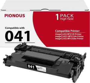 041 Toner Cartridge : 1 Pack 041 CRG-041 Toner PIONOS Compatible Replacement for CRG041 imageCLASS LBP312dn BP312X MF525dw Printer, Black