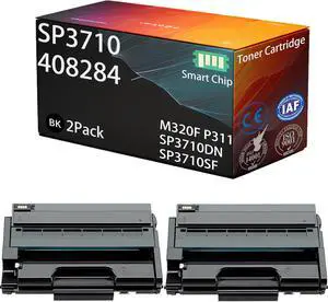 Compatible for Ricoh M320F P311 SP3710DN SP3710SF Printer, SP3710 Toner Cartridge High-Yield 7000 Pages, 408284, Superior Print Clarity, Excellent Cost-Effectiveness (Black 2Pack)