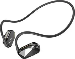 Monster Aria Free Open Ear Headphones Air Conduction Headphone Sports, ENC Clear Talk Mic Bluetooth 5.3, Built-in Mic 8H Playtime IPX5 Resistant Headset for Running (Light Black)