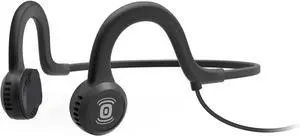 Aftershokz Sportz Titanium Open Ear Wired Bone Conduction Headphones, Onyx Black, (AS401XB)