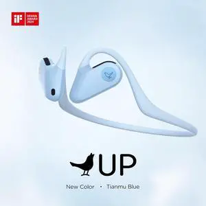 Libratone UP Open Ear Bluetooth Headphones, Weight only 23.5g, dust and Water Resistant, up to 8 Hours of Battery Life, Premium Sound for Workouts and Sports, Dual-mic AI Clear Calls (Green)