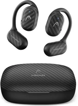HEAD Wireless Sports Headphones - Running Headphones with 6 Hours Playback - Open Ear Running Headphones Design - Sweatproof Wireless Sports Helmets