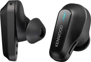 Kenwood WSA1/ G Smart Headset with Amazon Alexa or Google Integrated, Voice Enhancement Mode, Smart Microphone System, Earpilllows for Comfortable and Secure Fit, Charging Case, Qi Charging (Alexa)