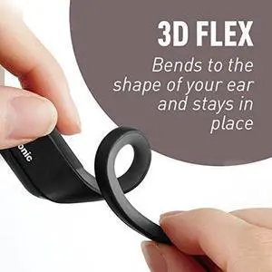 Panasonic WINGS Wireless Bluetooth In Ear Earbuds Sport Headphones with Mic + Controller and Flashing LED's RP-BTS50-W (White), IPX5 Water Resistant