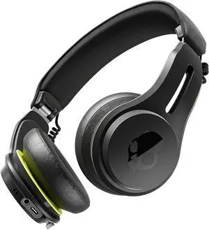 Skullcandy Icon ANC Wireless On-Ear Bluetooth Headphones, Active Noise Cancelling, 60 Hours Battery, Sweat Water Resistant, Foldable Durable Travel Ready, Microphone for iPhone Android - True Black