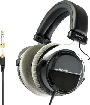 Superlux HD 660PRO, 150 ohms, Studio Recording Headphones Wired, Professional Closed-Back Headphones with 40mm Neodymium Drivers and Solid Bass, 3.5mm Jack for Recording Music, Podcast, and DJ Monitor