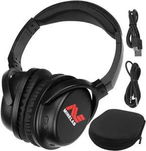 MINELAB ML80 Over-Ear Wireless Headphones with Bluetooth for EQUINOX & VANQUISH Metal Detectors (Includes Case, Charger, Aux Cable)